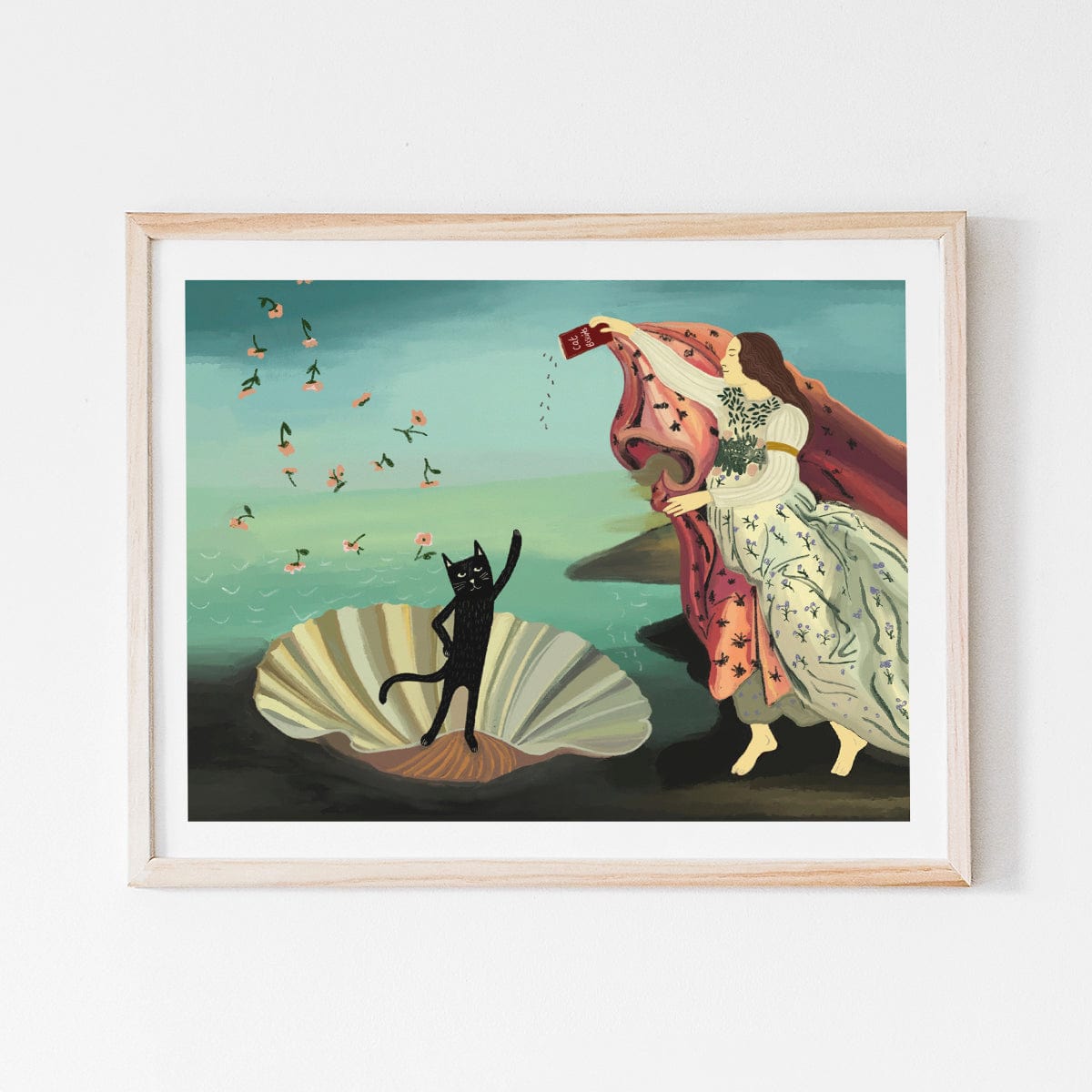 Niaski The Birth of Cat Venus Print