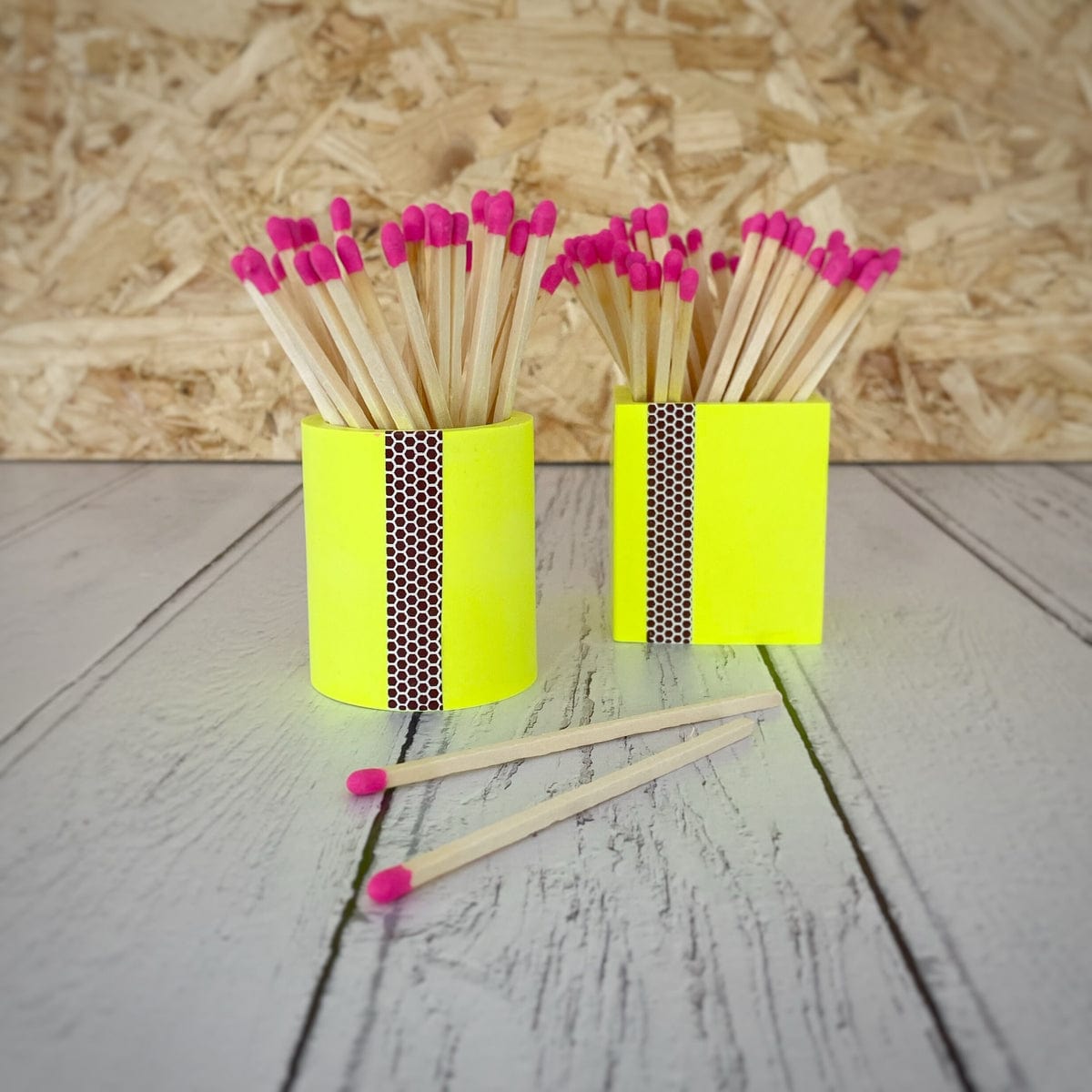 Nine Angels Neon Yellow Square Match Pot