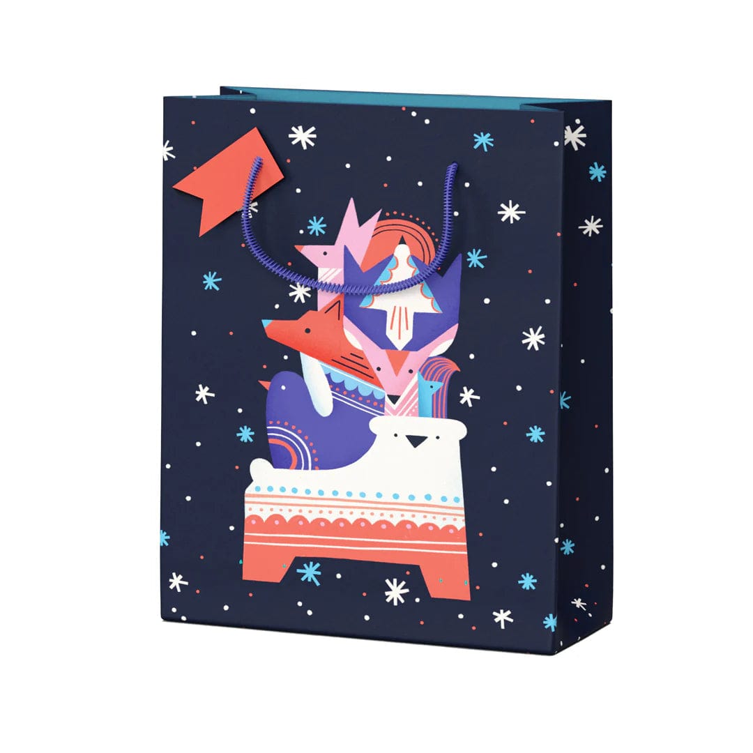 Ohh Deer Animal Tower Large Christmas Gift Bag