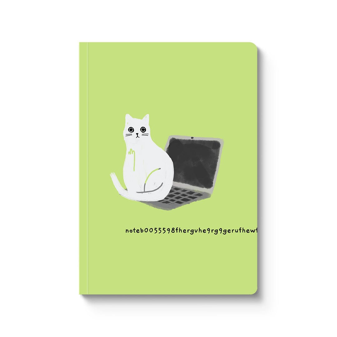 Ohh Deer Laptop Cat Paperback Notebook