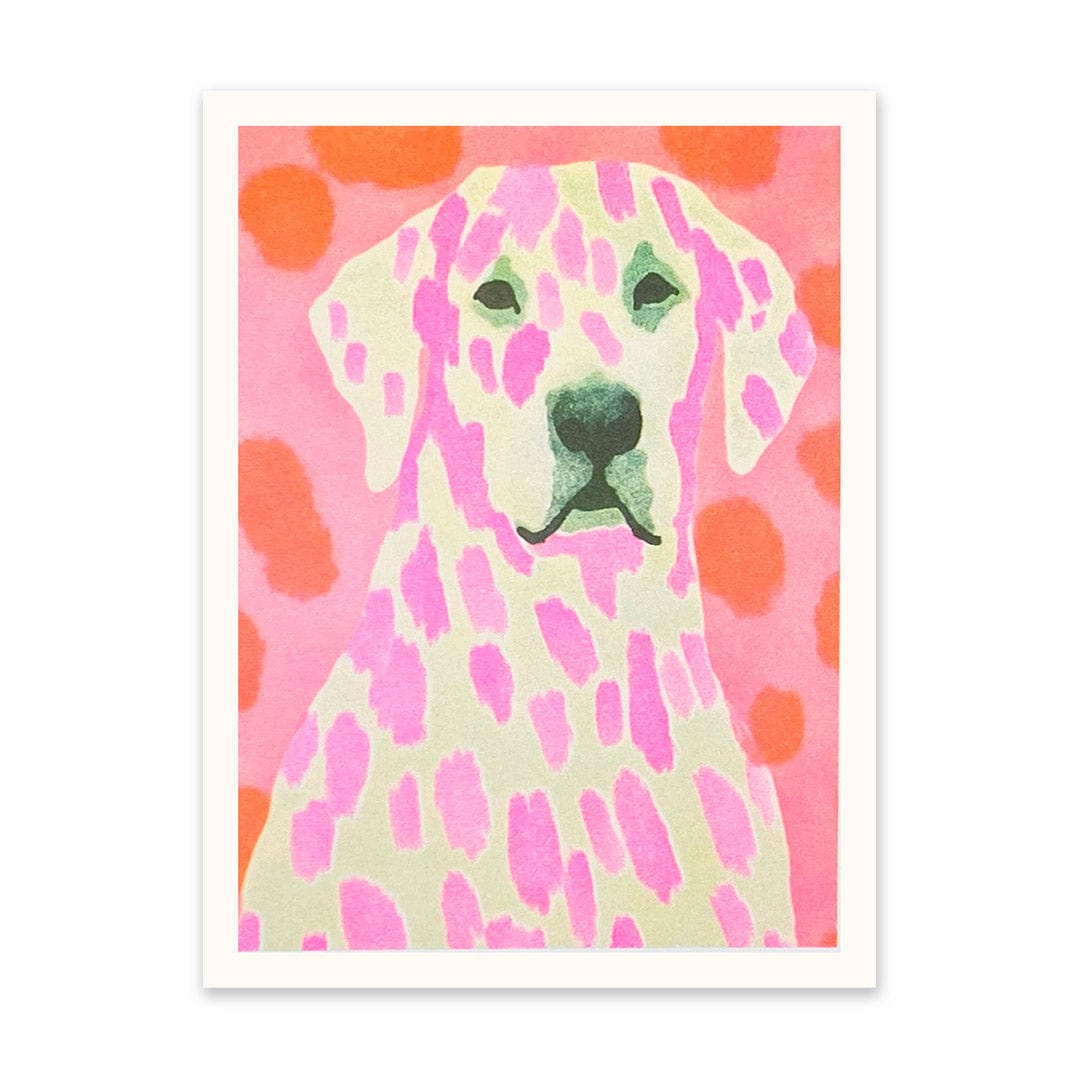 Ohh Deer Neon Dalmatian Riso Print
