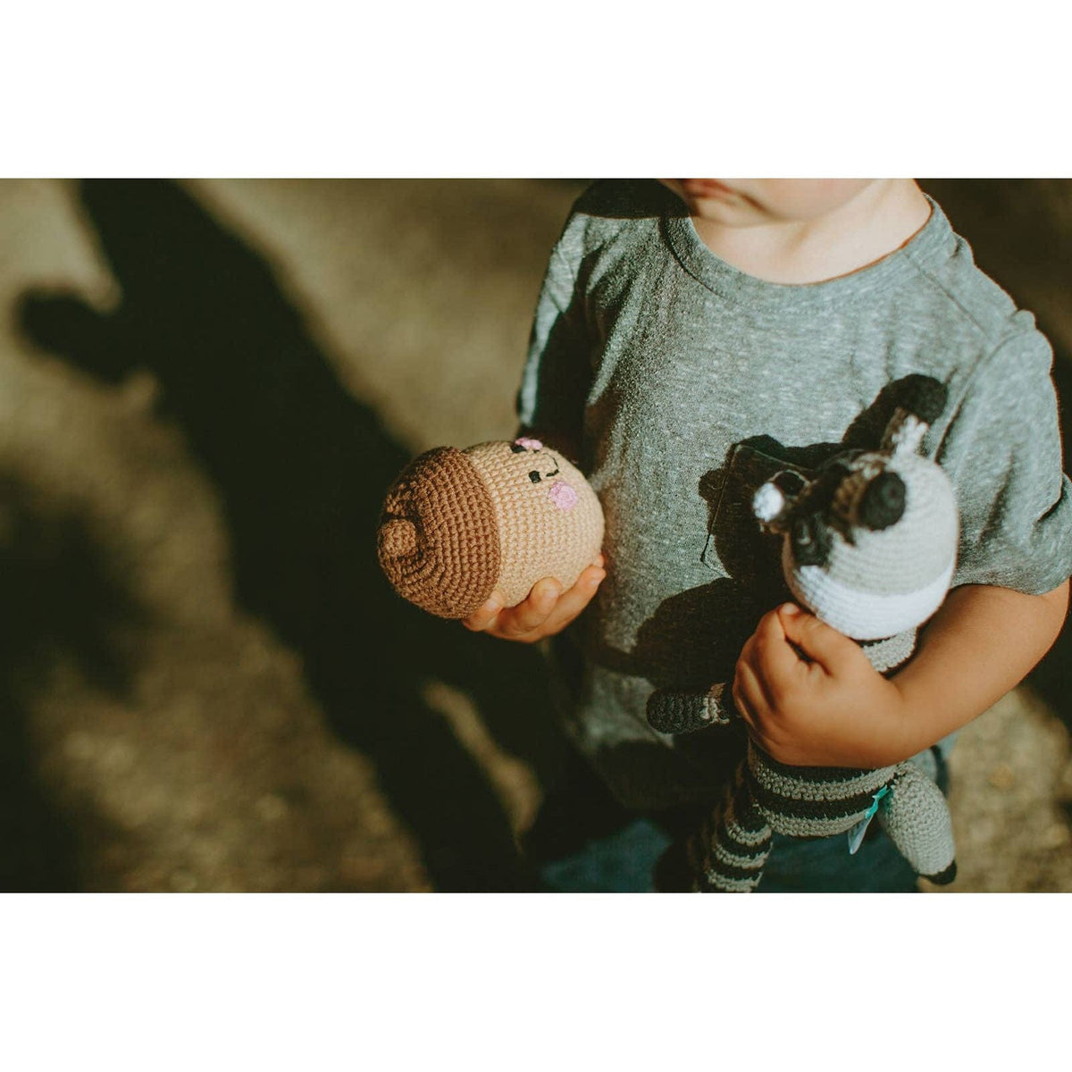 Pebblechild Baby Toy Friendly Acorn rattle