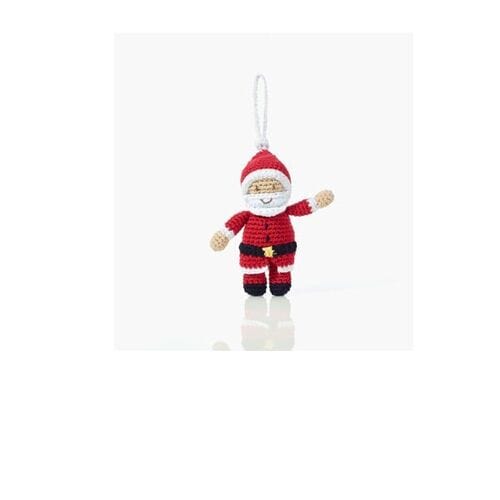 Pebblechild Santa — Knitted Christmas Tree Decoration