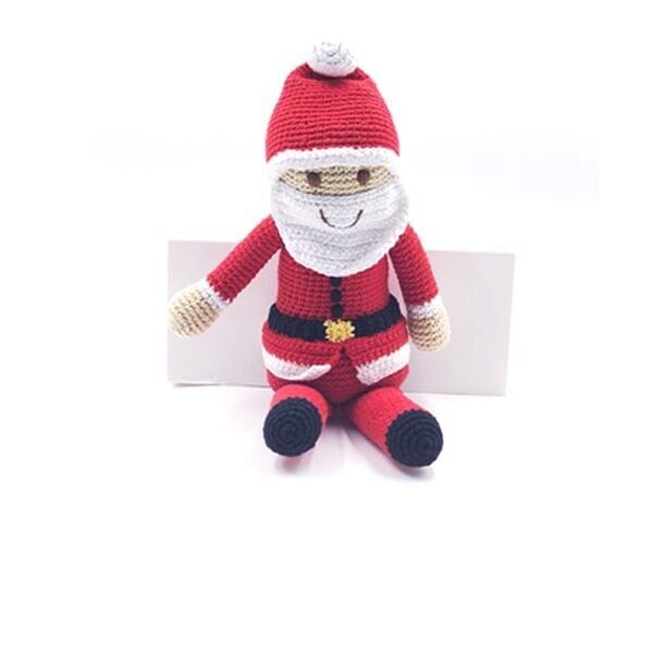 Pebblechild Santa rattle— Christmas Baby Toy Large doll