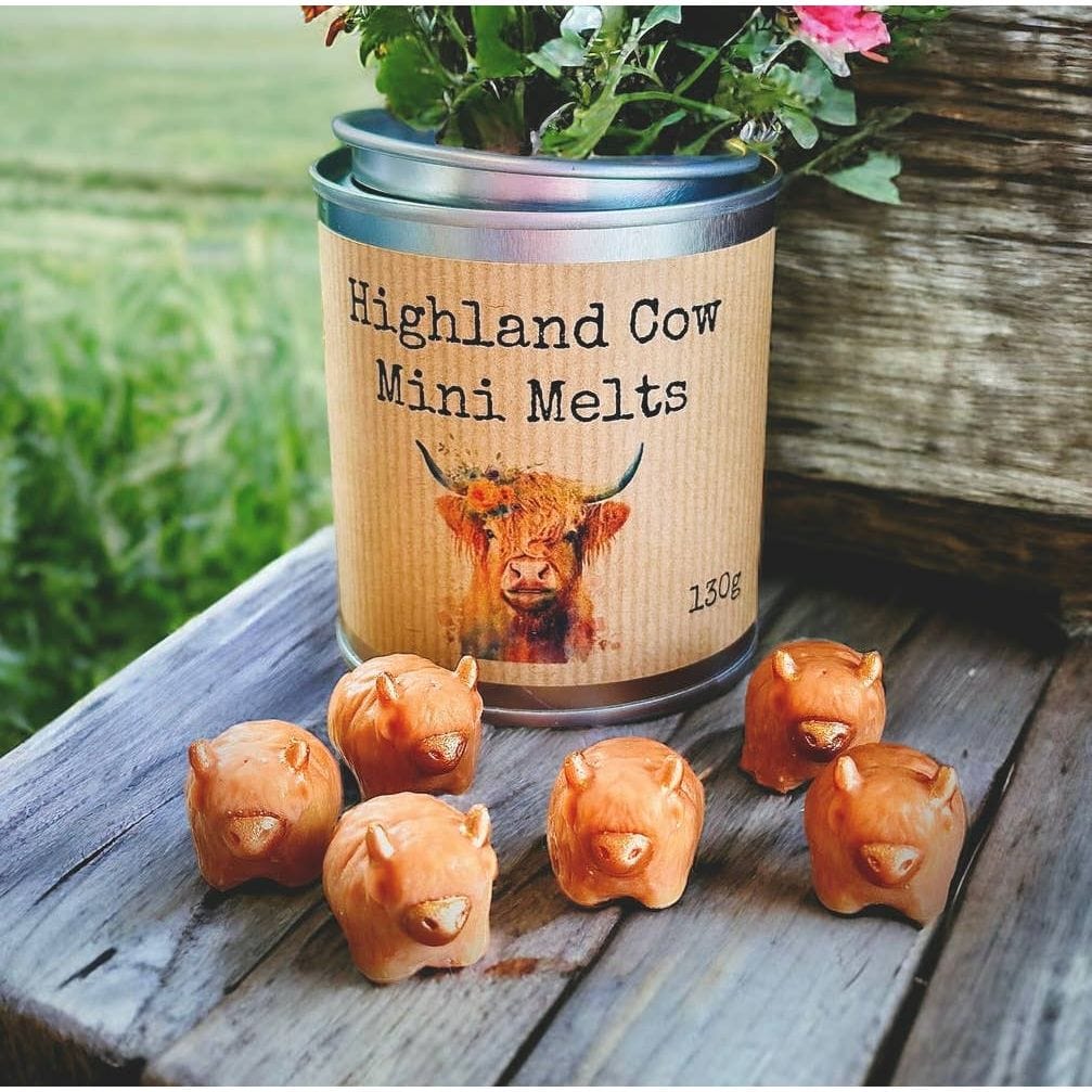 Pippie Melts Highland Cow Wax Melt Tin