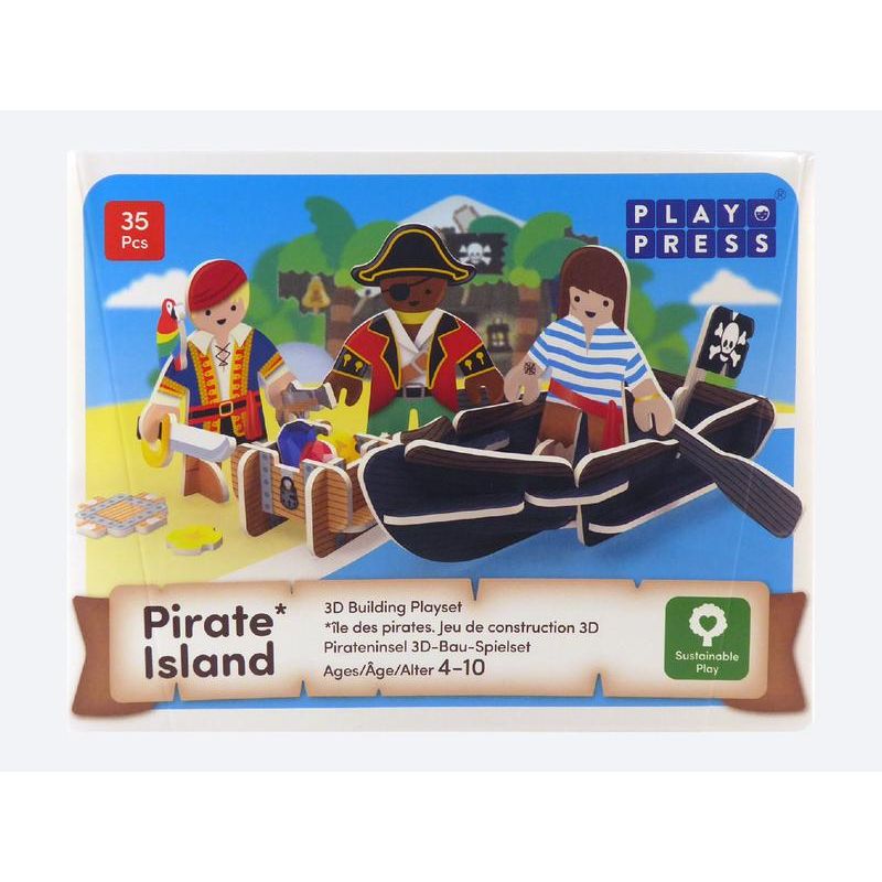 Play Press Pirate Island Eco Friendly Playset