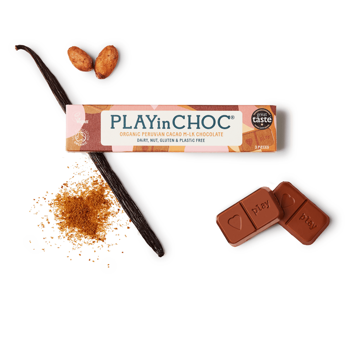 Playin Choc Organic Peruvian Cacao Dark Chocolate