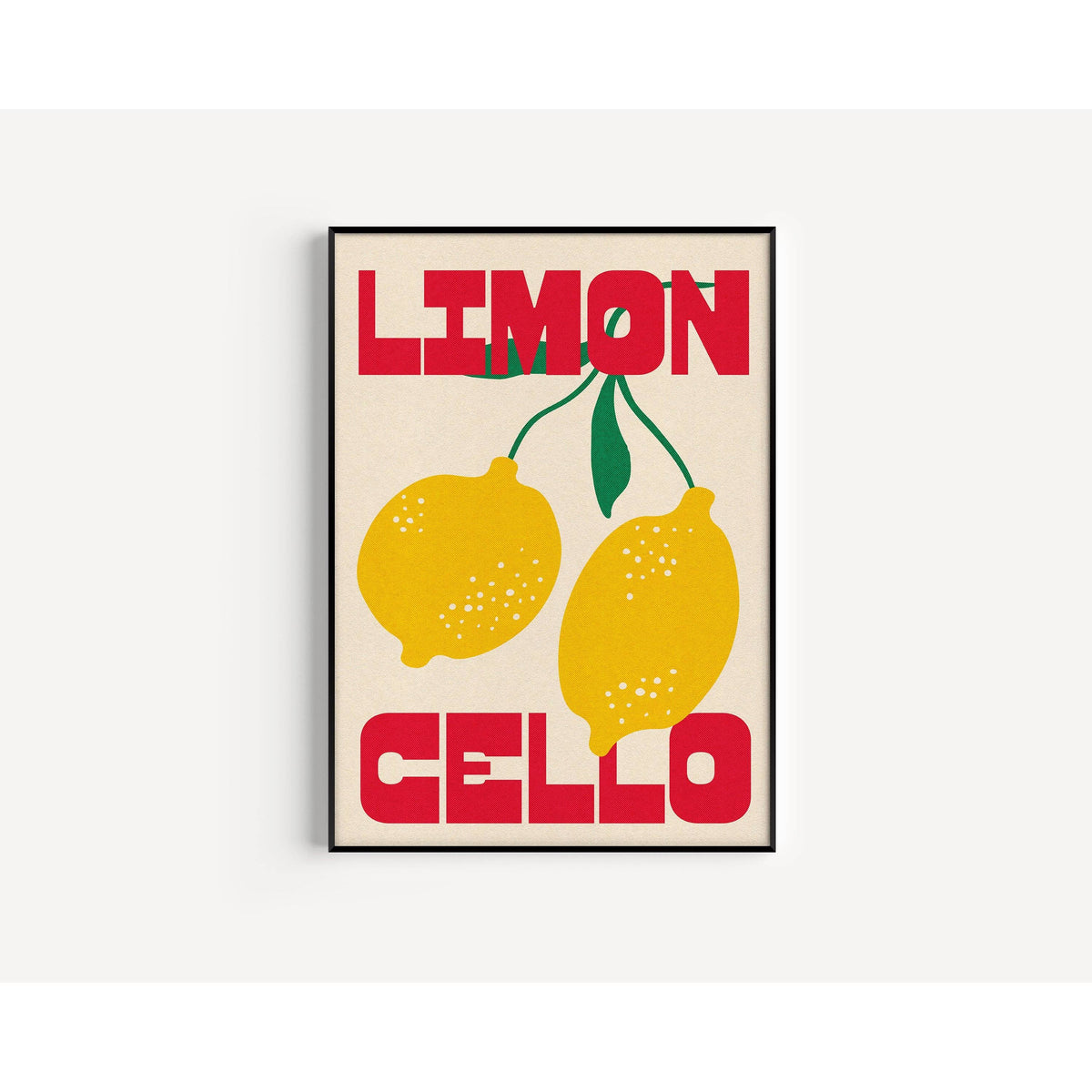 Proper Good Limoncello Print: A3 / Red