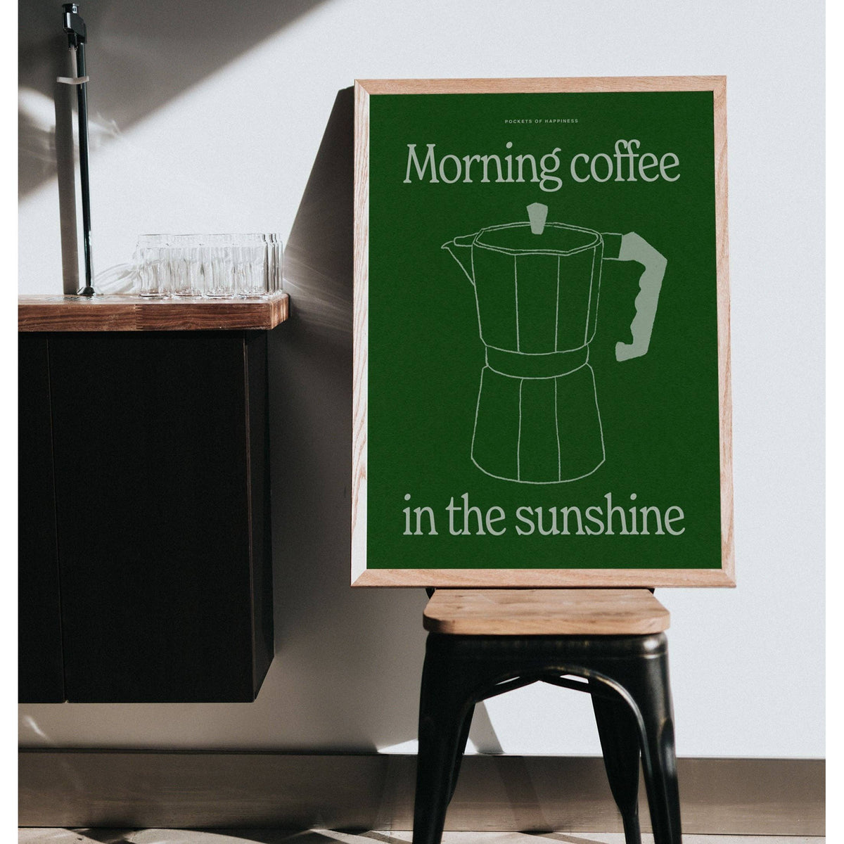 Proper Good Morning Coffee Print: A3