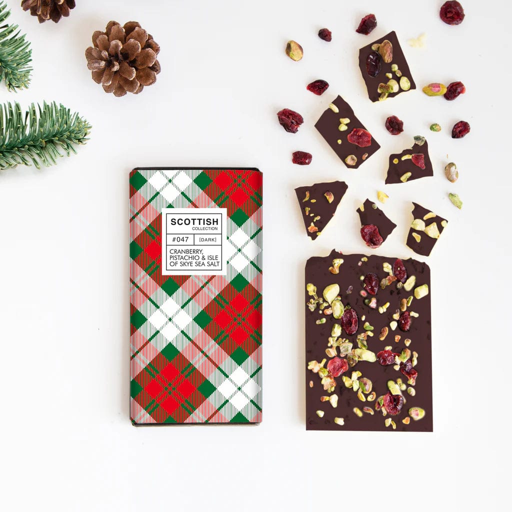 Quirky Gift Library Cranberry, Pistachio, & Sea Salt Dark Chocolate Bar