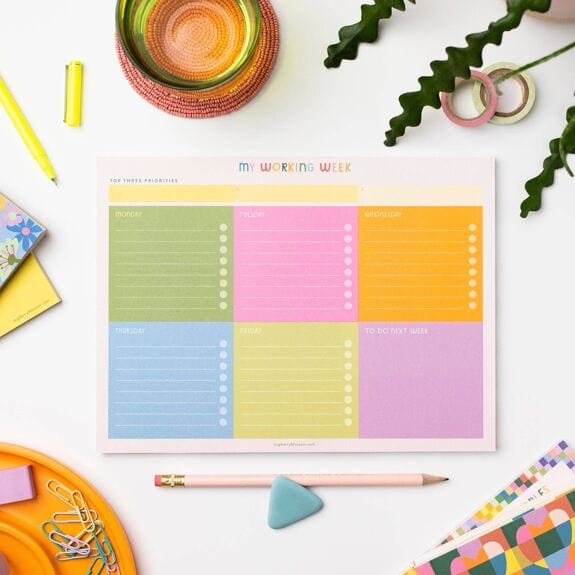 My Working Week Planner – Stay Organized Weekly