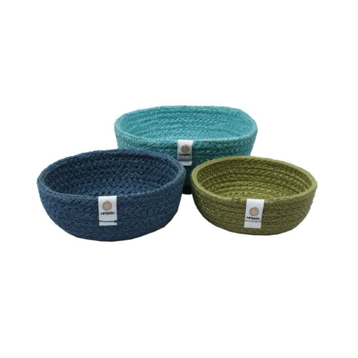 Respiin Mini Jute Bowl Set - Ocean
