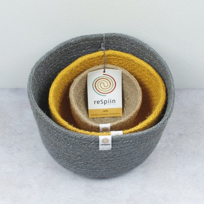 Respiin Tall Jute Basket Set - Beach