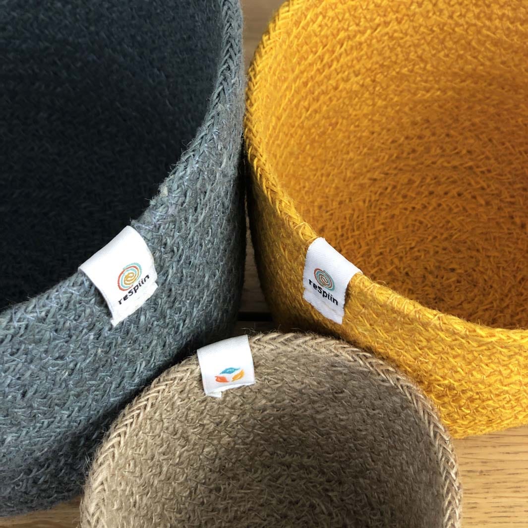 Respiin Tall Jute Basket Set - Beach