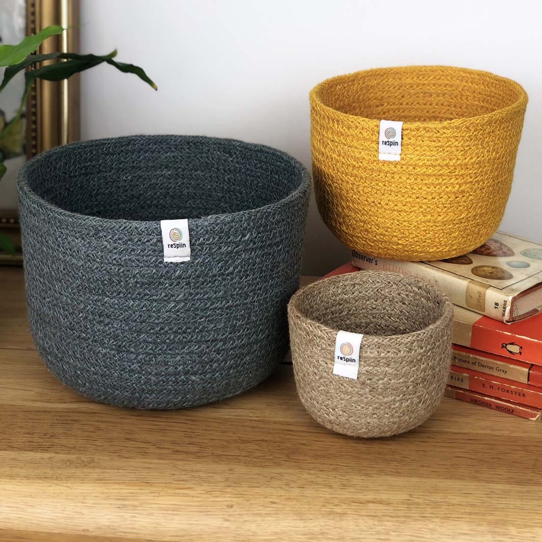 Respiin Tall Jute Basket Set - Beach