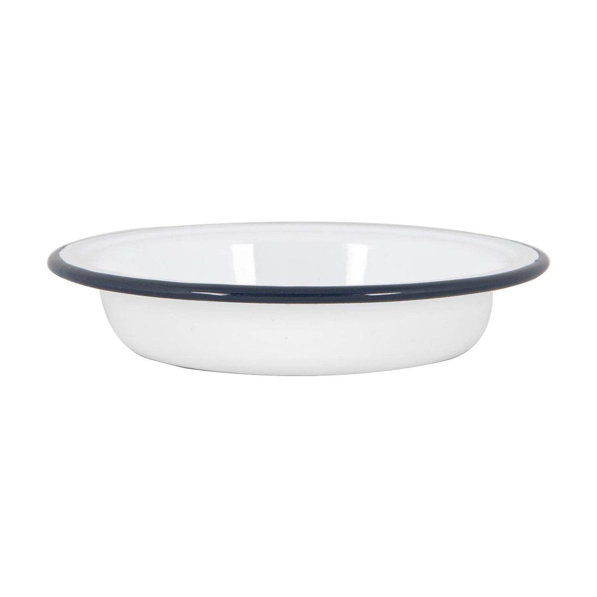 Rinkit Ltd White Enamel Deep Bowl - 19cm