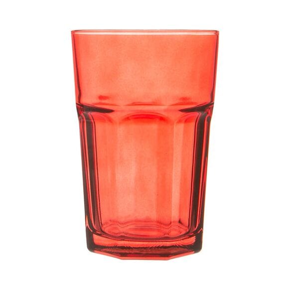 Rinkit Red Water Glass