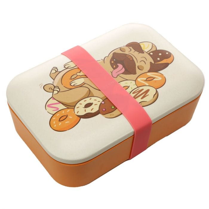 Rosefields Bamboo Composite Pug Lunch Box
