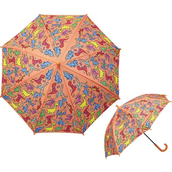 Rosefields Children's Dinosaur Orange Umbrella