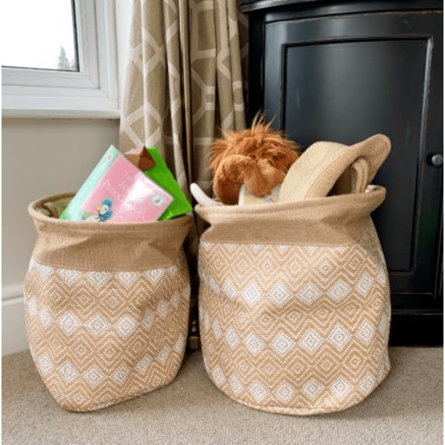 Rosefields Diamond Print Basket
