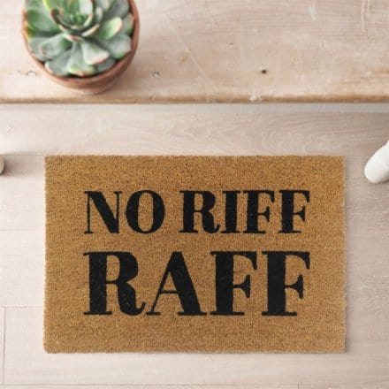 Rosefields 'No Riff Raff' Doormat