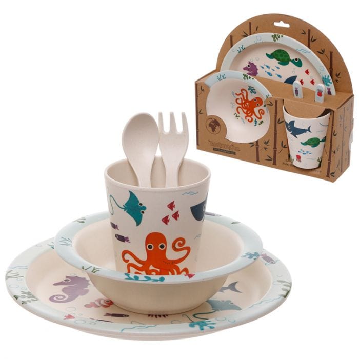 Rosefields Sealife Bamboo Dinner Set