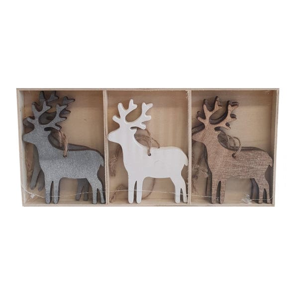 Rosefields Set of Reindeer Decorations
