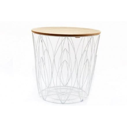 Rosefields Wire Leaf Design Side Table