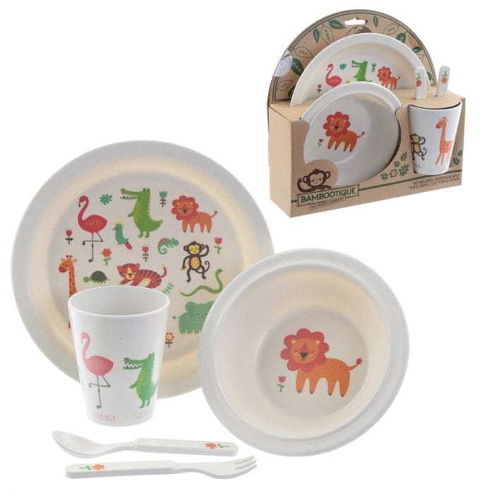 Rosefields Zoo Bamboo Dinner Set
