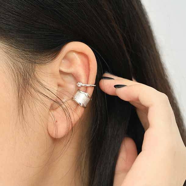 Royalbee Ear Cuff Non Pierced Wide Earring