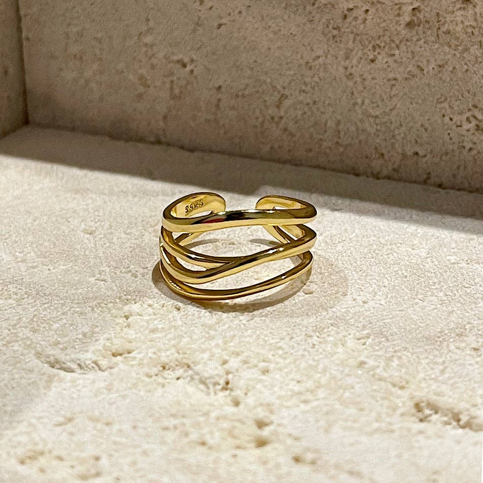 Royalbee Gold Penelope Ring