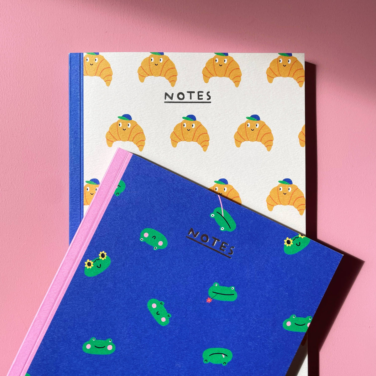 Rumble Cards Croissant Notebook - Cute A5 - Blank Inside - Journal - Food