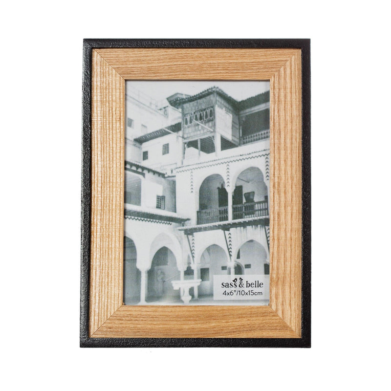 Sass & Belle Black & Natural Wood Frame
