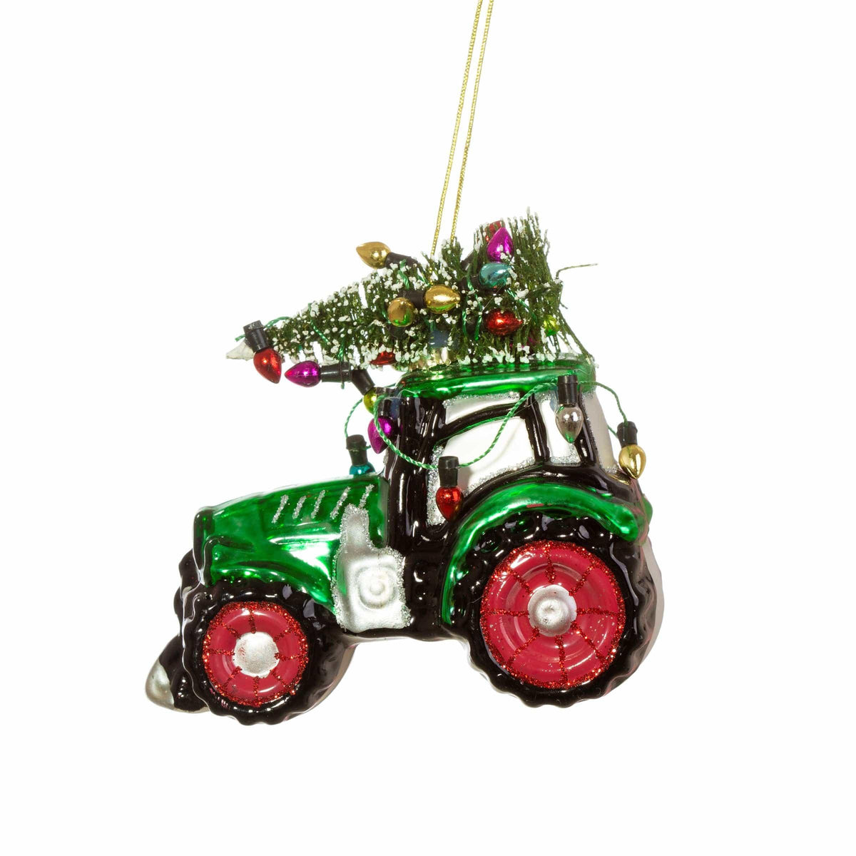 Sass & Belle Festive Tractor Bauble