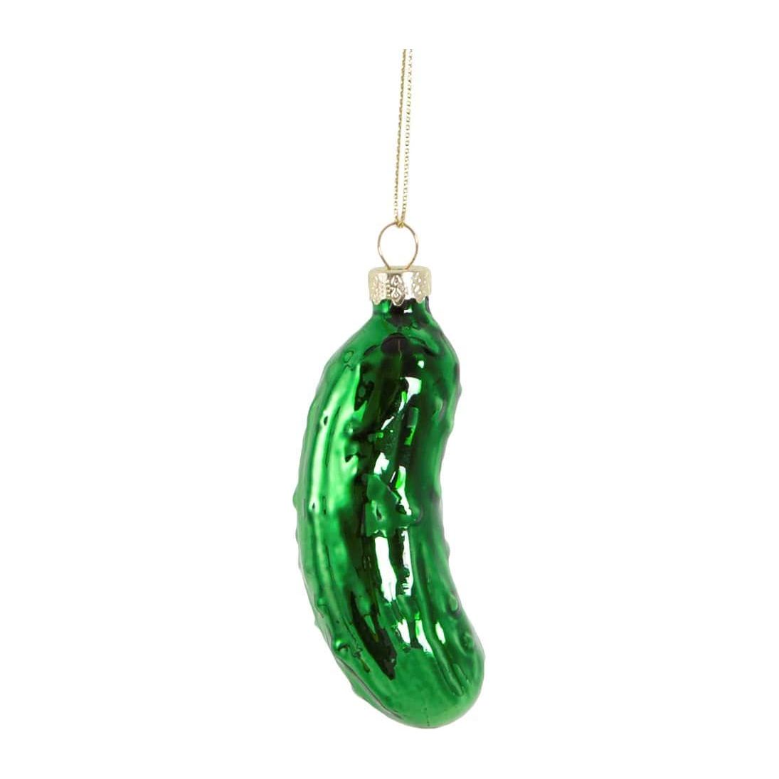 Sass & Belle Gherkin Shaped Bauble Green