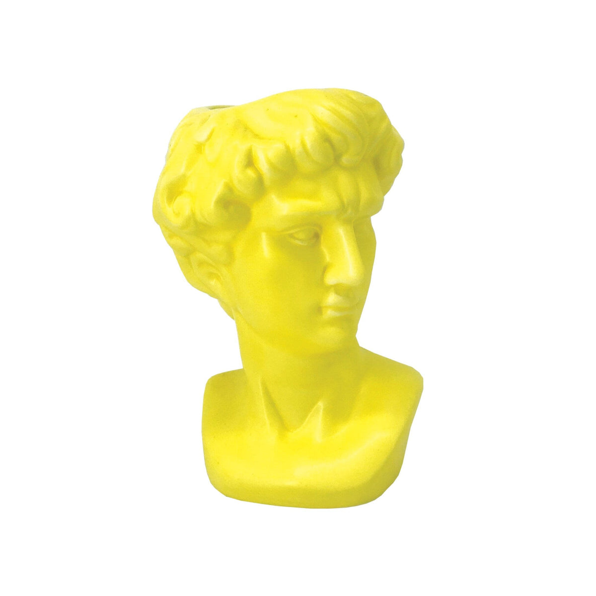 Sass & Belle Greek Head Vase Yellow