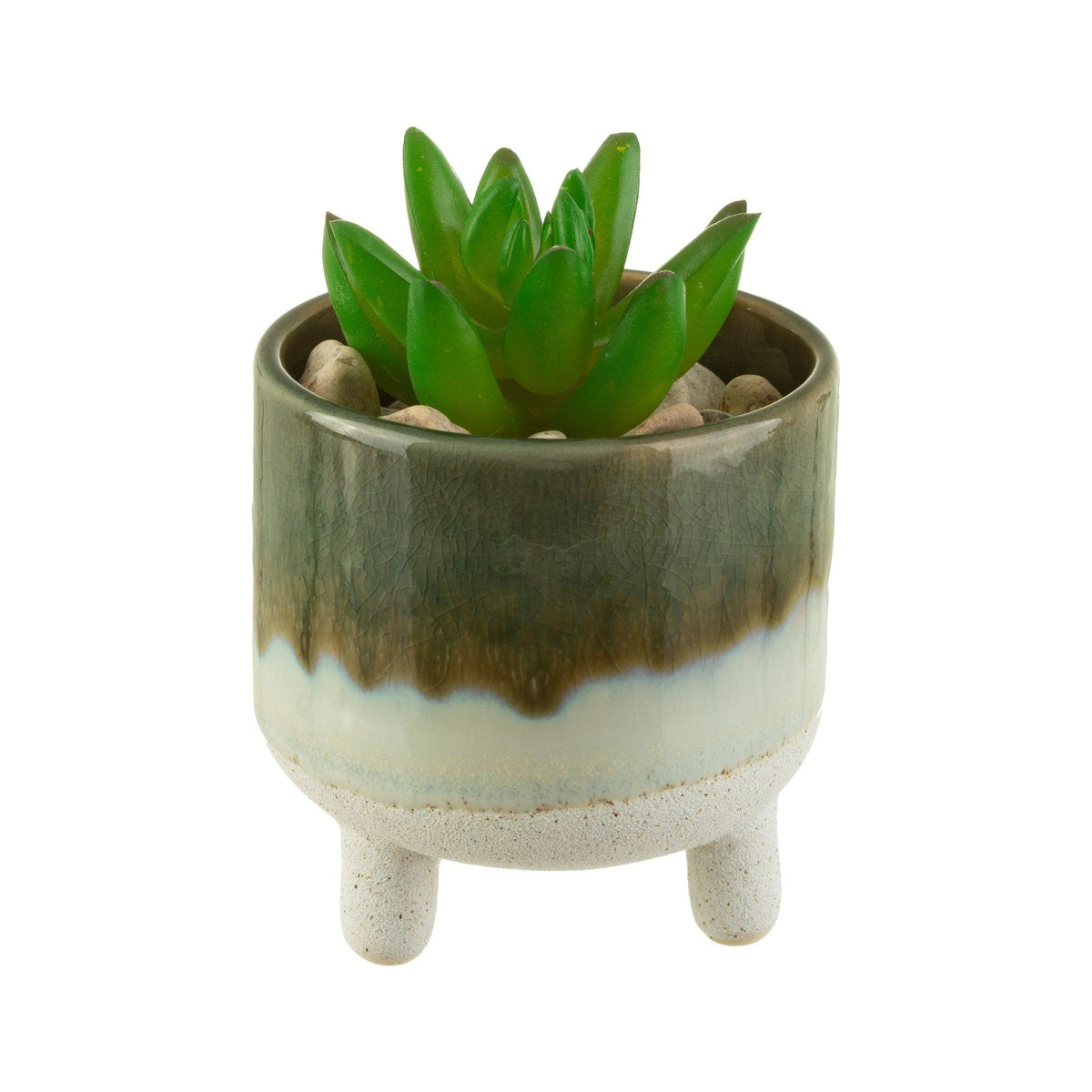 Sass & Belle Green Mojave Glaze Mini Planter