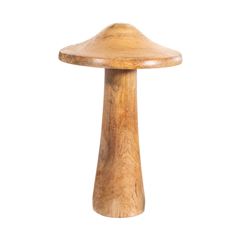 Sass & Belle large Natural Mushroom Wooden Decoration