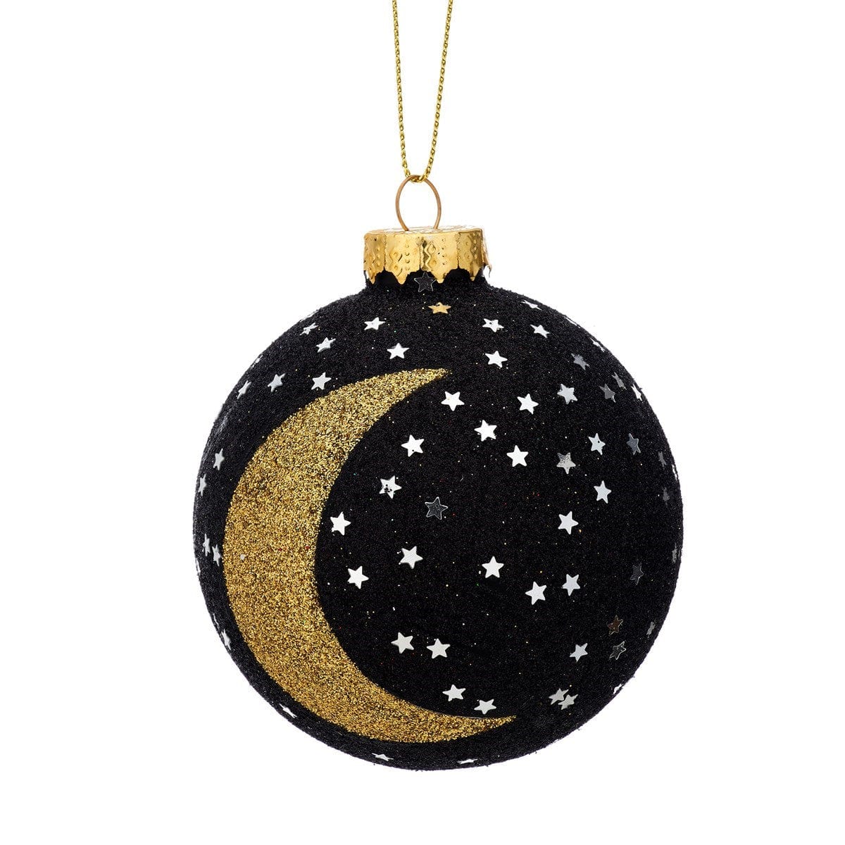 Sass & Belle Luxe Glitter Star And Moon Bauble