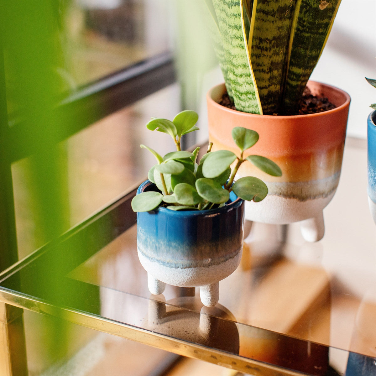 Sass & Belle Mojave Glaze Blue Mini Planter