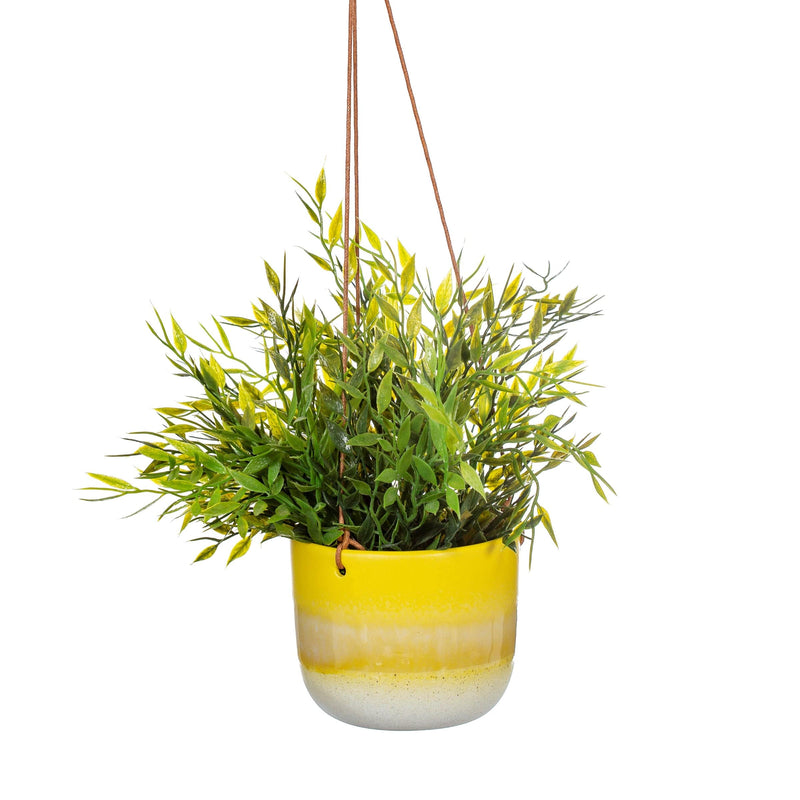 Sass & Belle Mojave Yellow Hanging Planter