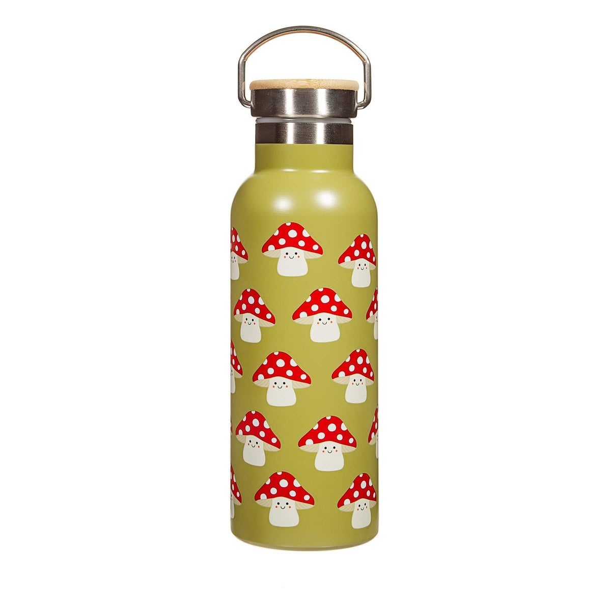 Sass & Belle Mushroom Metal Water Bottle