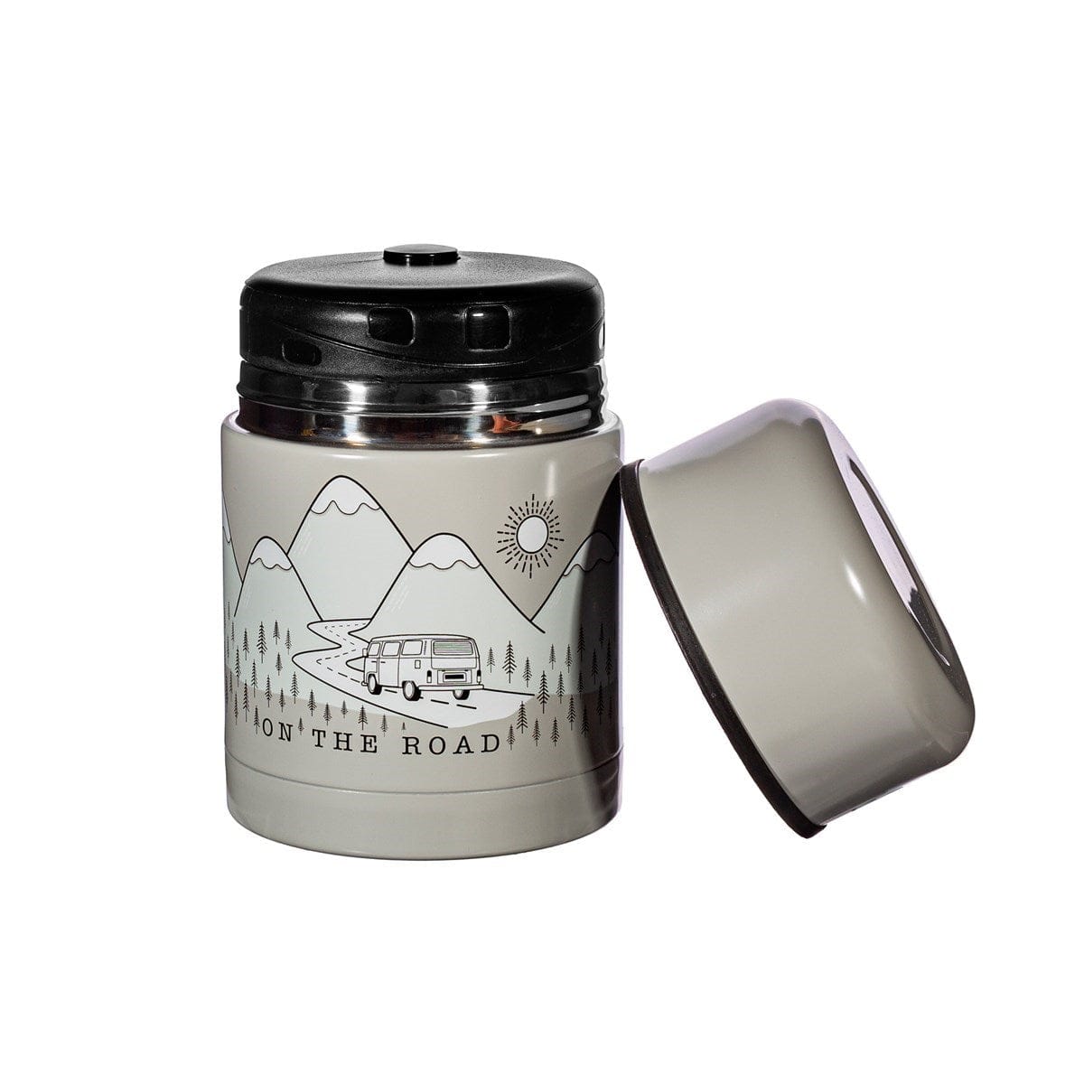 Sass & Belle 'On The Road' Grey Food Flask