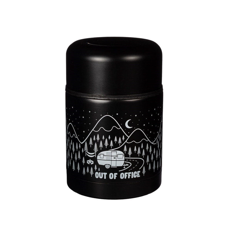Sass & Belle 'Out Of Office' Black Food Flask