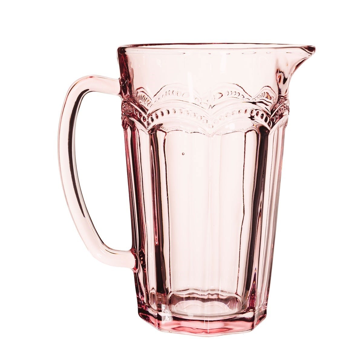 Sass & Belle Pink Clarisse Glass Jug