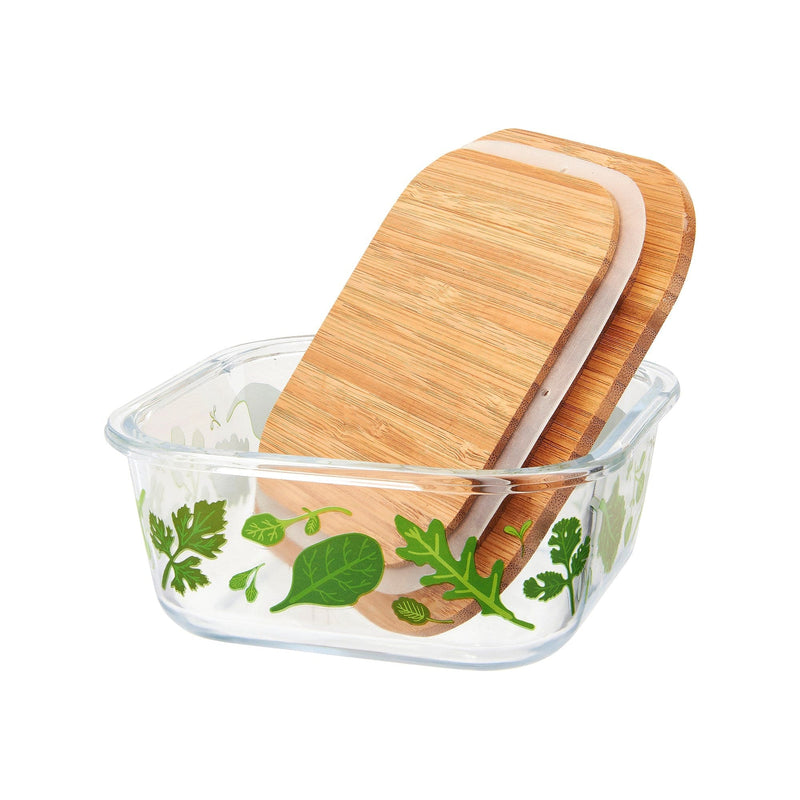 Sass & Belle Powered by Plants Glass Storage Box