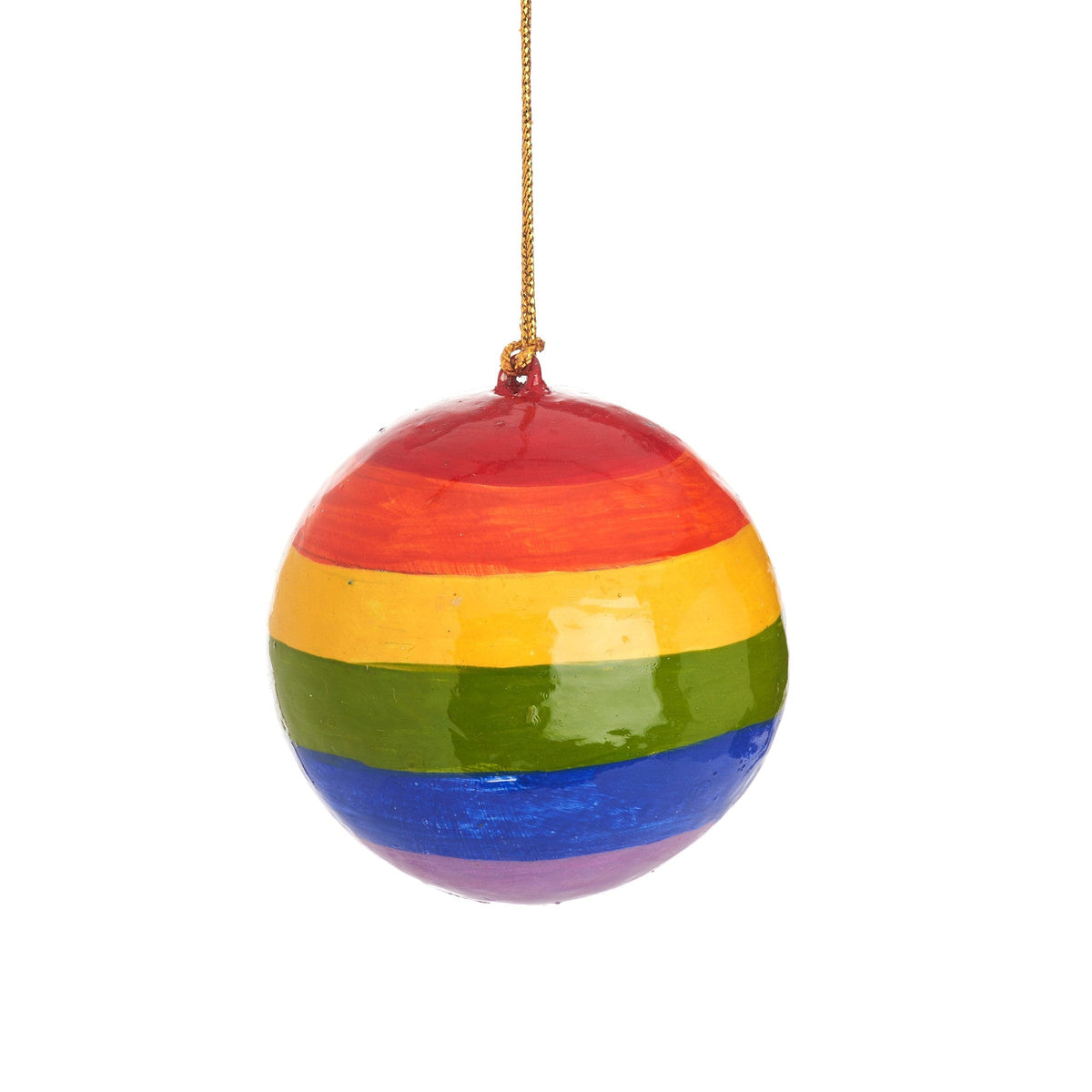 Sass & Belle Rainbow Papier Mache Bauble