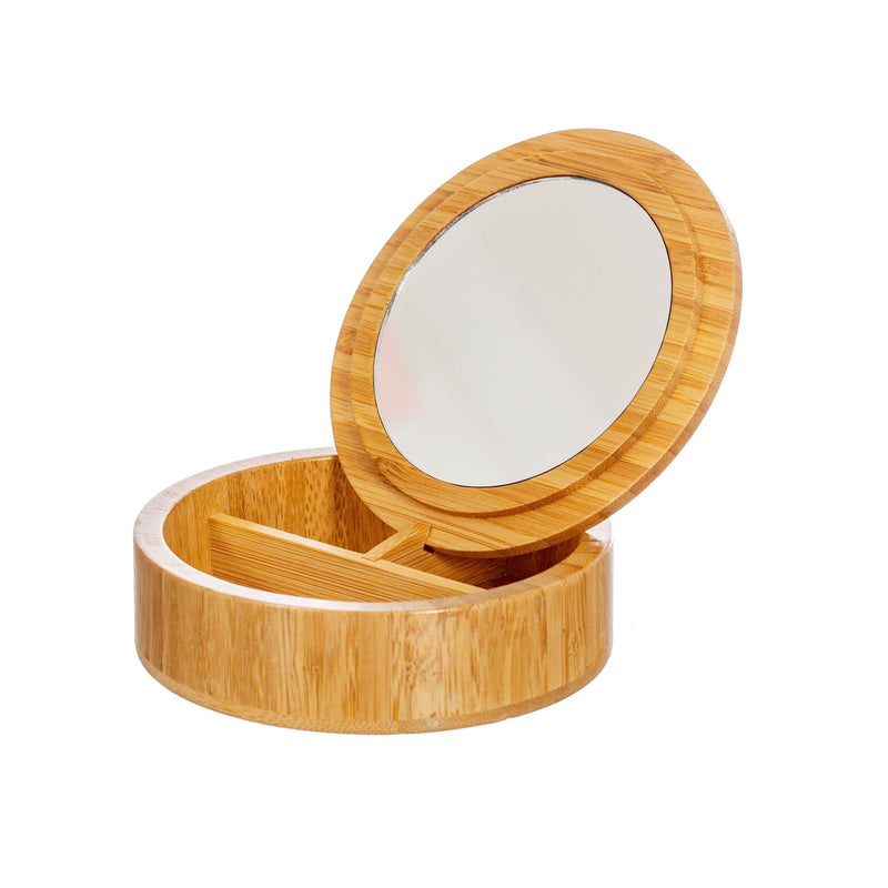 Sass & Belle Round Bamboo Jewellery Box