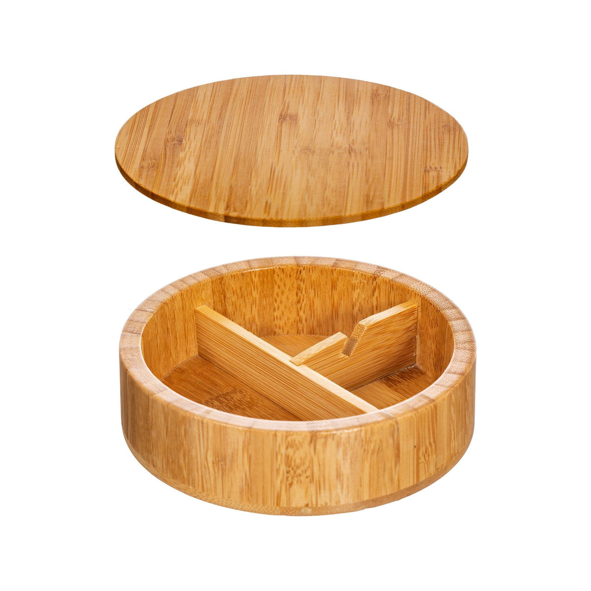 Sass & Belle Round Bamboo Jewellery Box