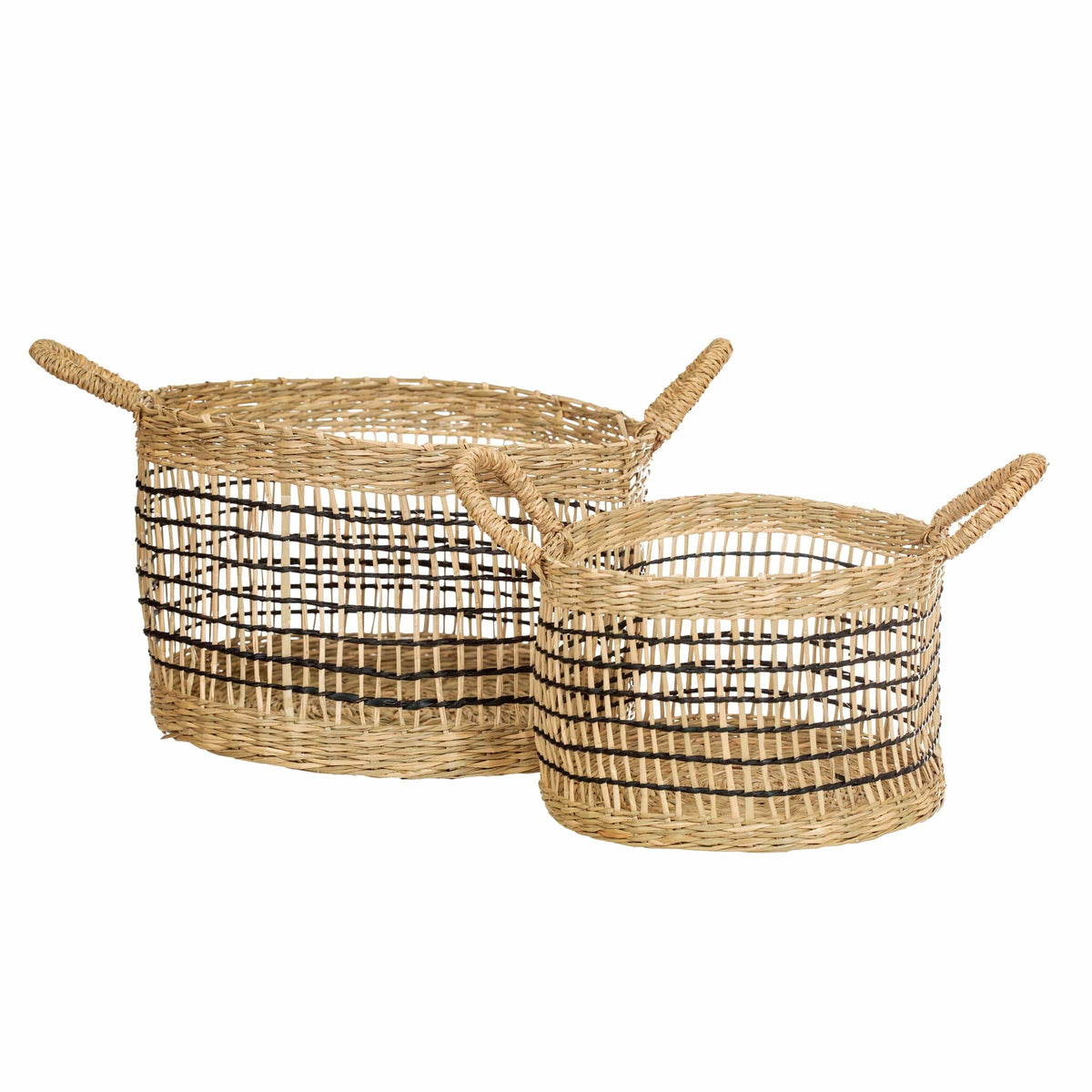 Sass & Belle Seagrass Open Weave Baskets - Set of 2